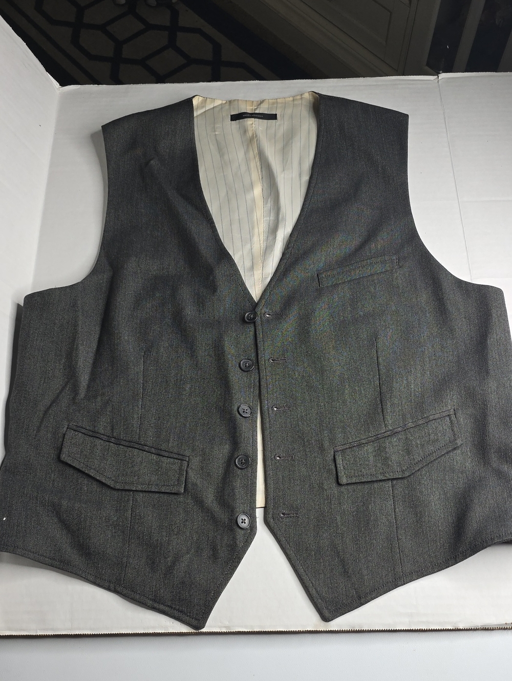 Men's Express  Gray Vest Waistcoat - Classic Formal Vest